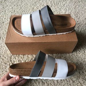 Gray Slide Sandals